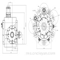 EET100 Mesin Lathe Tinggi Tinggi